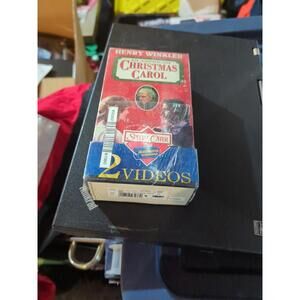 Blockbuster movie special An American Christmas Carol VHS Movie & Scrooge SEALED